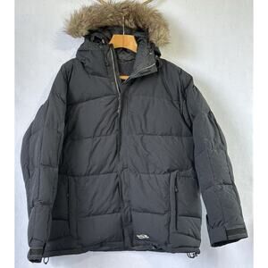 Obermeyer X4 Down Ski Jacket Hooded Men's XL Black